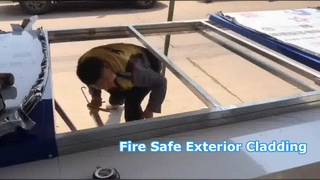 A2 अग्नि प्रतिरोधी क्लैडिंग 4 मिमी एसीपी