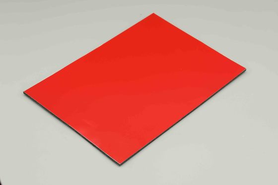 4mm 1.22 X 2.44m पीई एल्यूमीनियम कम्पोजिट पैनल बालकनी