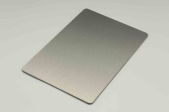 स्टेनलेस स्टील ब्रश Acm Acm मुखौटा पैनल 4MM 1.22 X 2.44 मीटर