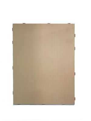 सामने की दीवार के टिकाऊपन और मौसम प्रतिरोध के लिए फ़्लूरोकार्बन लेपित लकड़ी का एल्युमीनियम पैनल, सपाट चिकना