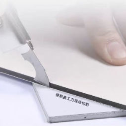 पीई एल्यूमीनियम कम्पोजिट पैनल 1.22x2.44m यूवी प्रतिरोधी एचडीपीई लेपित